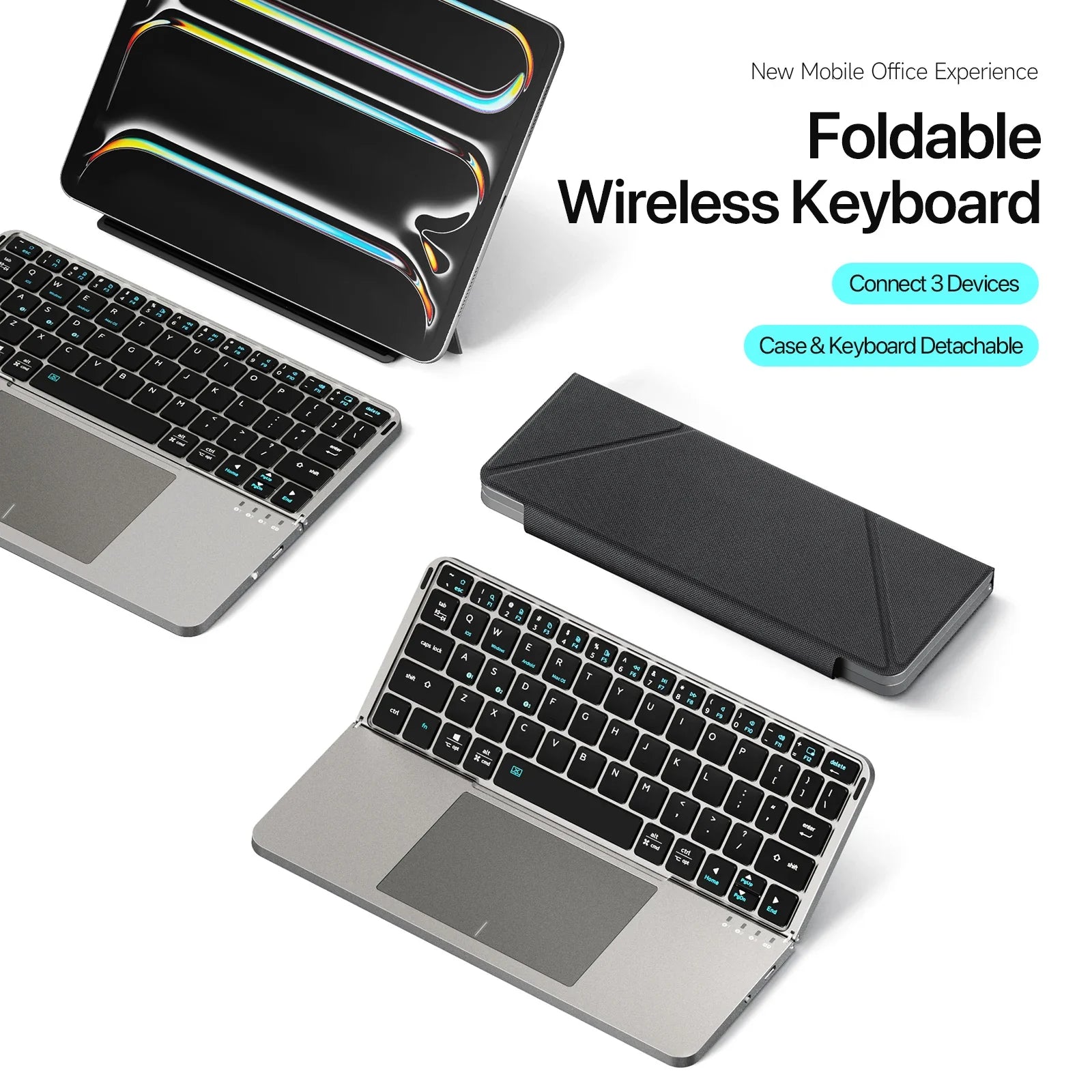 Smart Foldable Keyboard Set